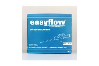 Easyflow Branül (intraket) Mavi (22g) 1 Kutu 100'lü Paket