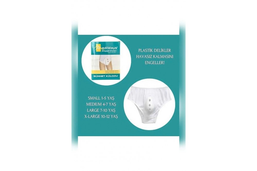 MEDİWAYS Sünnet Külodu M beden 12-20 kg