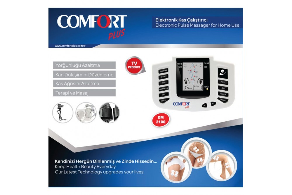 Comfort Plus Dm-2100 Terlikli Elektronik Kas Çalıştırıcı Tens Terapi Cihazı