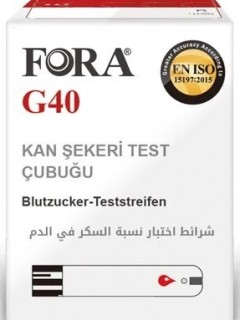 FORA G40 Şeker Test Çubuğu