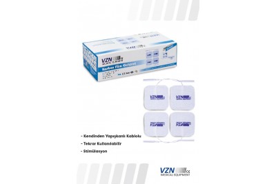VZN Kablolu Tens Pedi Kablolu Tens Elektrodu 5x5 Cm