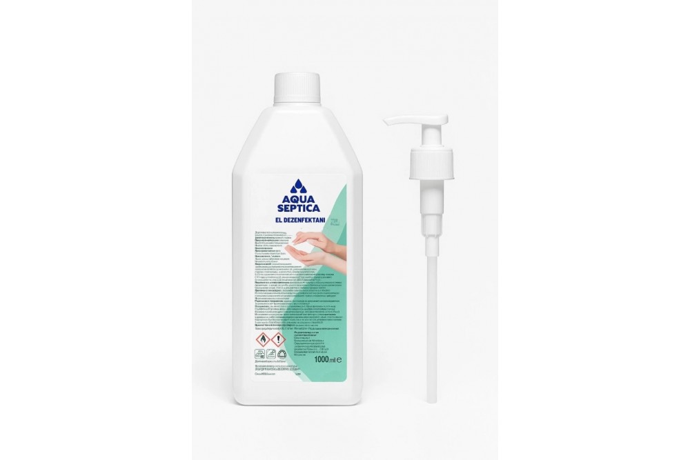 Aqua Septica El Ve Cilt Dezenfektanı %70 Alkol 1000ml